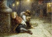 Augustus Saint-Gaudens Fatigued Minstrels Spain oil painting artist